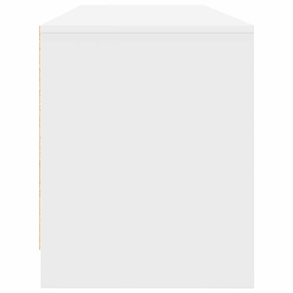 Meuble TV blanc 188,5x41x50 cm en matériau à base de bois