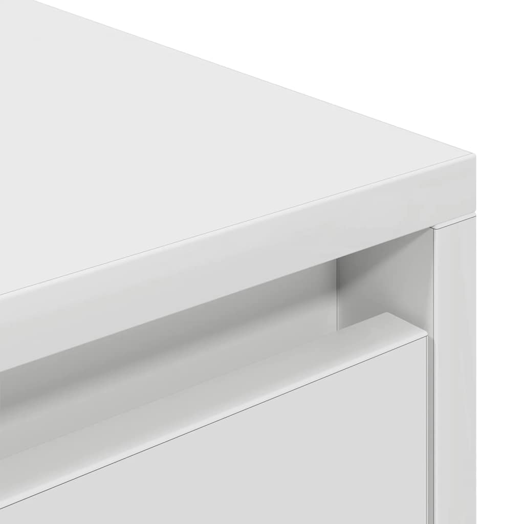 Meuble TV blanc 188,5x41x50 cm en matériau à base de bois