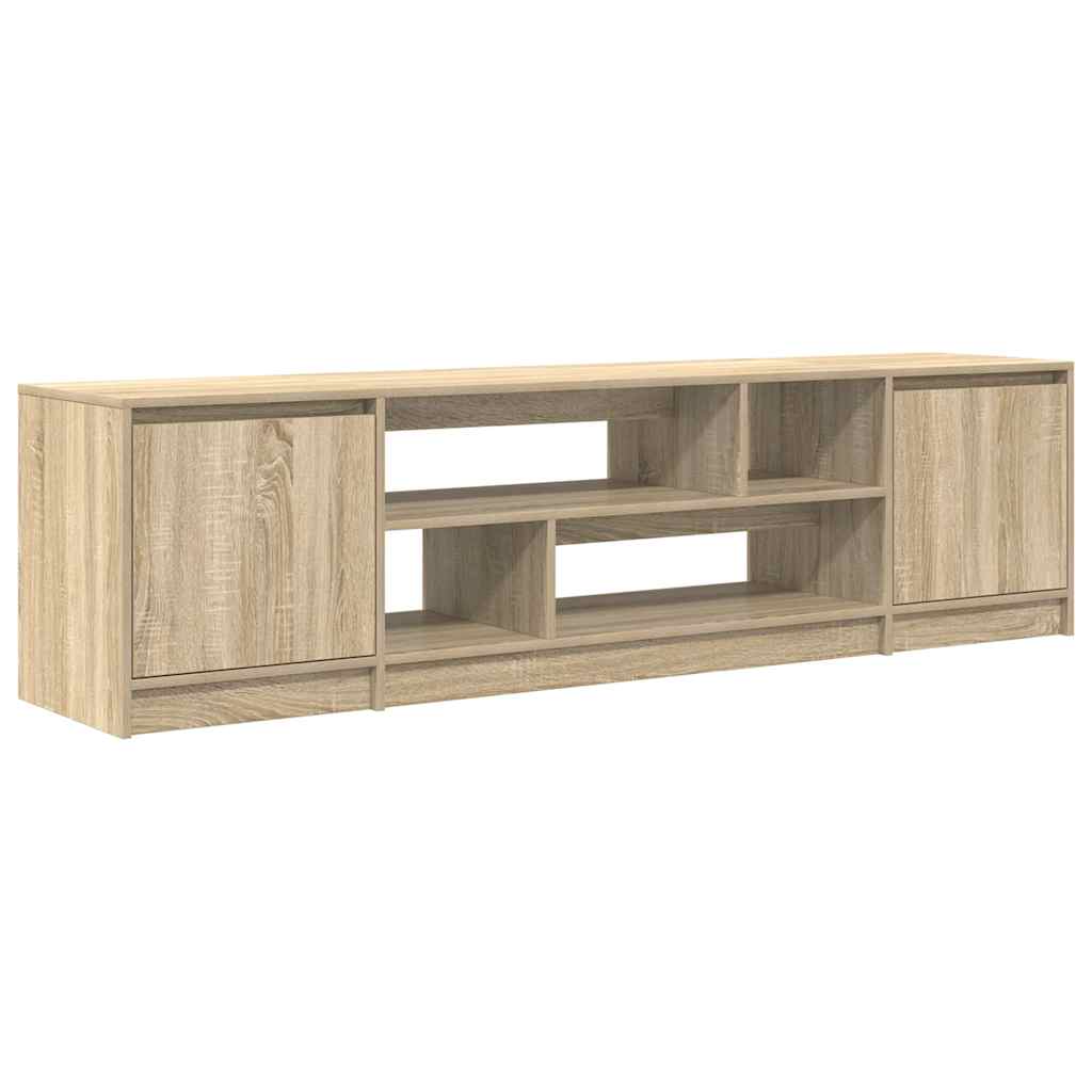 Meuble TV en chêne Sonoma 188,5x41x50 cm, matériau à base de bois