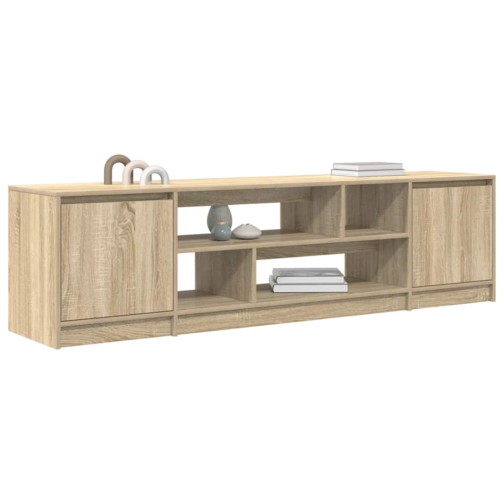 Meuble TV en chêne Sonoma 188,5x41x50 cm, matériau à base de bois