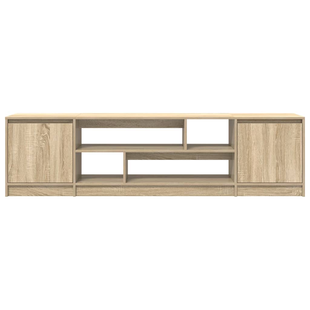 Meuble TV en chêne Sonoma 188,5x41x50 cm, matériau à base de bois