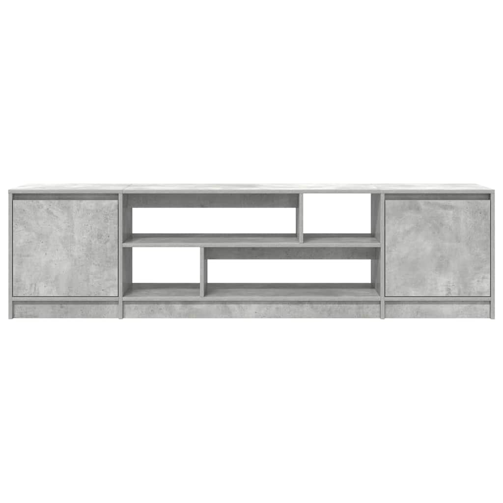 TV-Schrank Betongrau 188,5x41x50 cm Holzwerkstoff