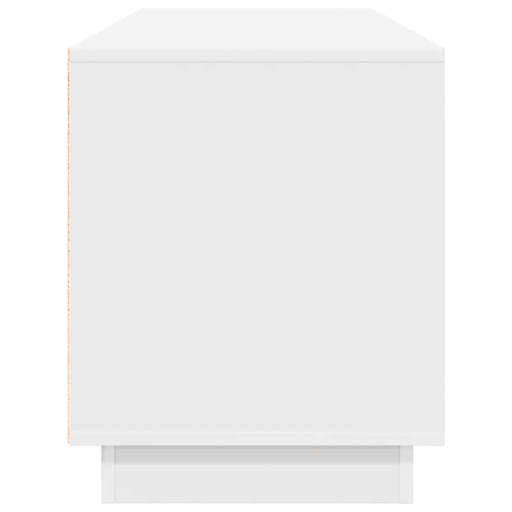 TV-Schrank mit LED-Leuchten Weiß 160,5x41x50 cm