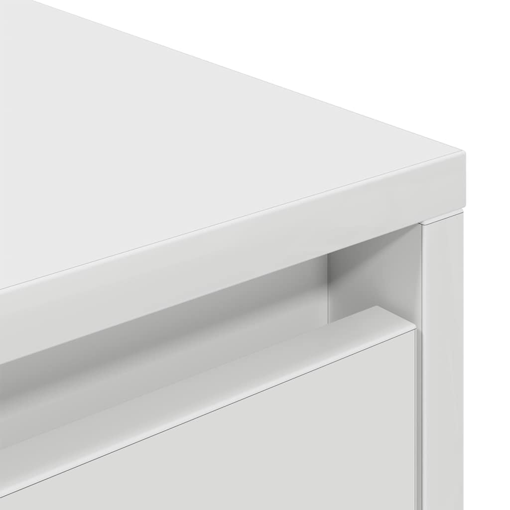 TV-Schrank mit LED-Leuchten Weiß 160,5x41x50 cm