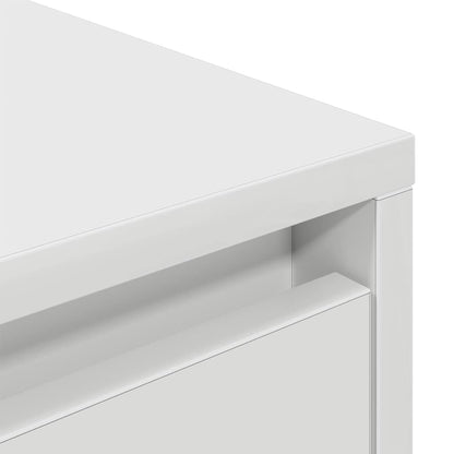 TV-Schrank mit LED-Leuchten Weiß 160,5x41x50 cm