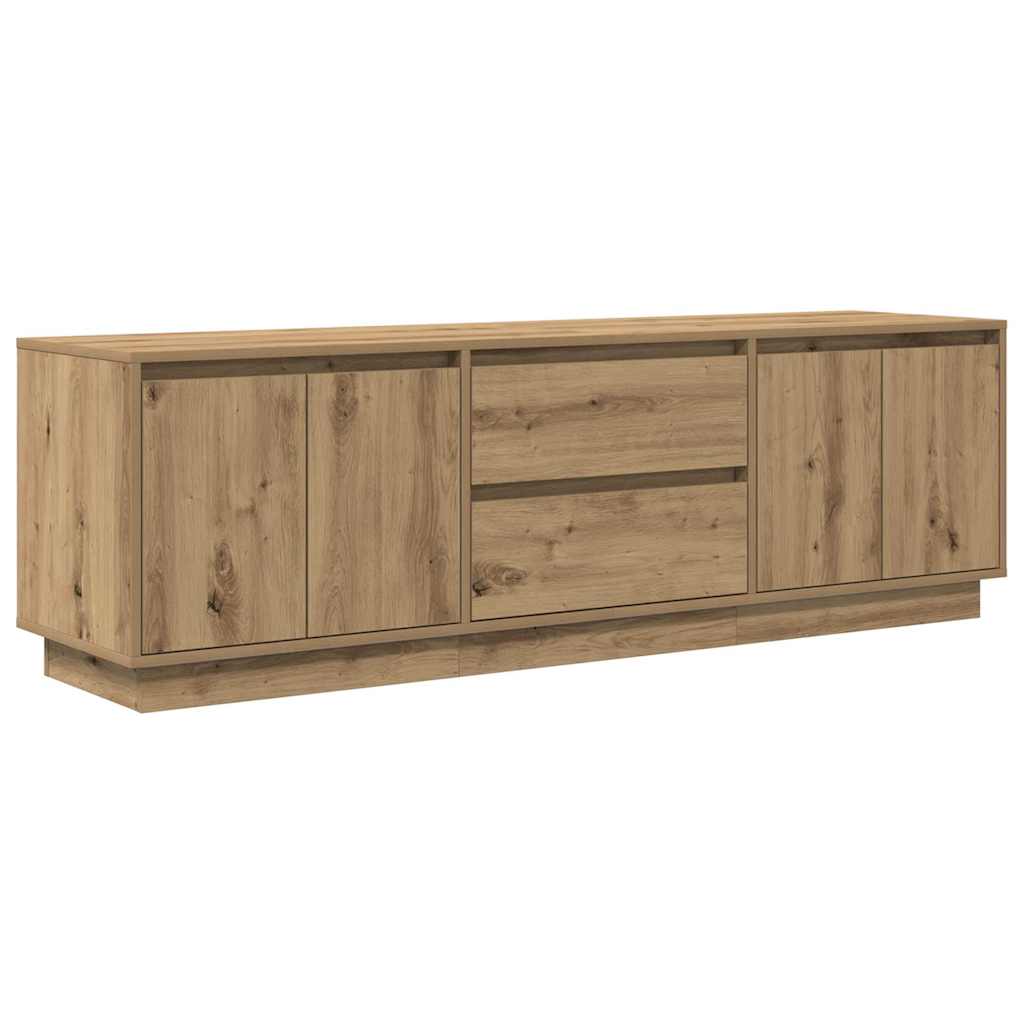 TV-Schrank mit LED-Leuchten Artisan-Eiche 160,5x41x50 cm