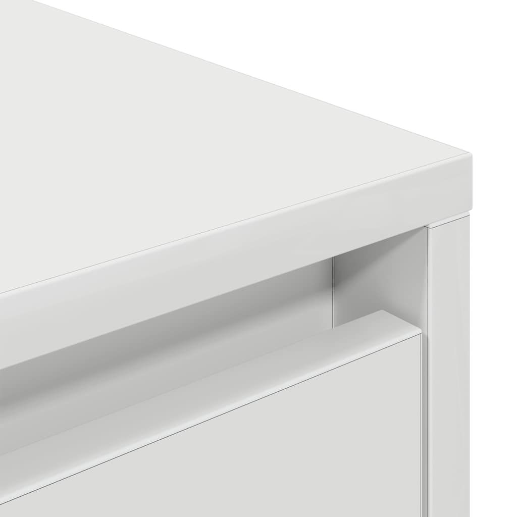 TV-Schrank mit LED-Leuchten Weiß 193,5x41x50 cm