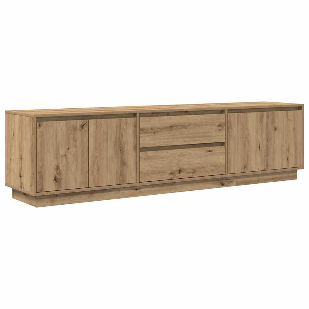 TV-Schrank mit LED-Leuchten Artisan-Eiche 193,5x41x50 cm