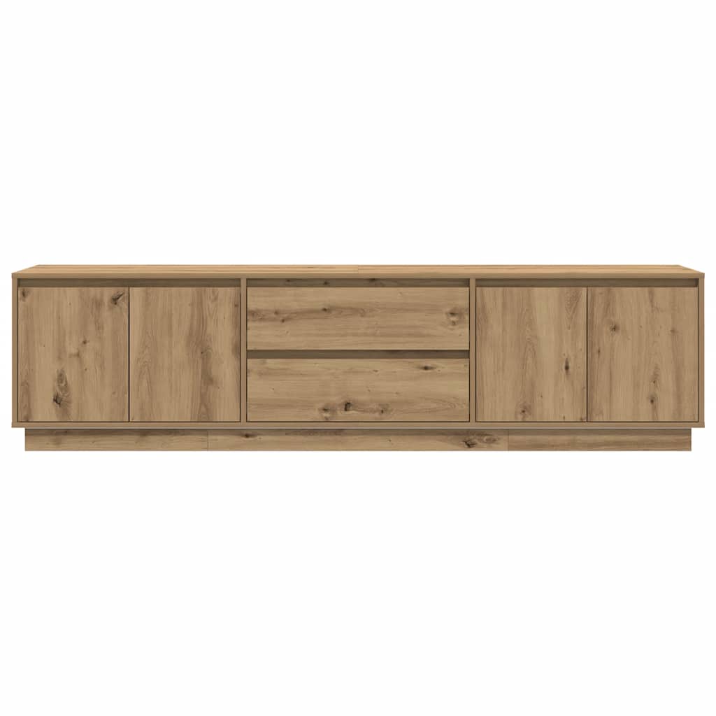 TV-Schrank mit LED-Leuchten Artisan-Eiche 193,5x41x50 cm