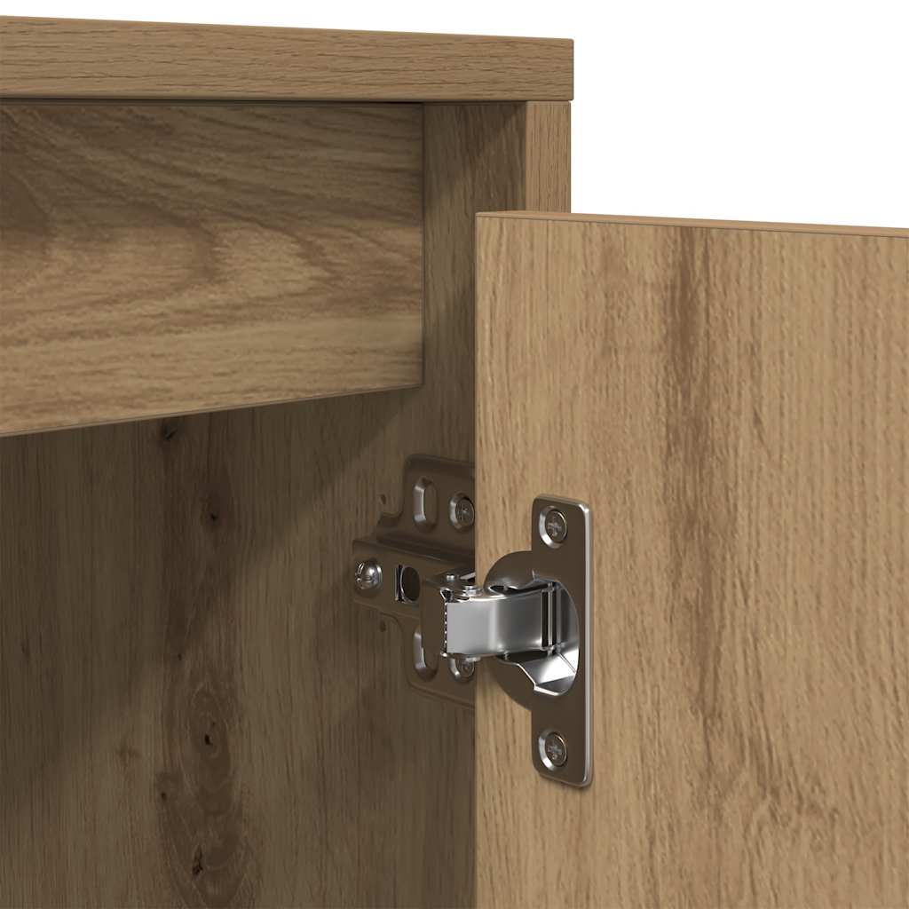 TV-Schrank mit LED-Leuchten Artisan-Eiche 193,5x41x50 cm