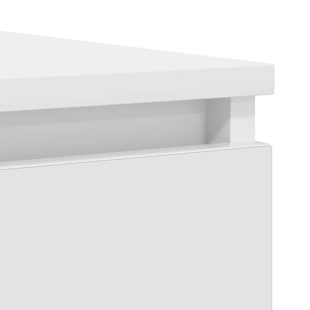 Sideboard mit Schubladen Weiß 100,5x35x76 cm Holzwerkstoff