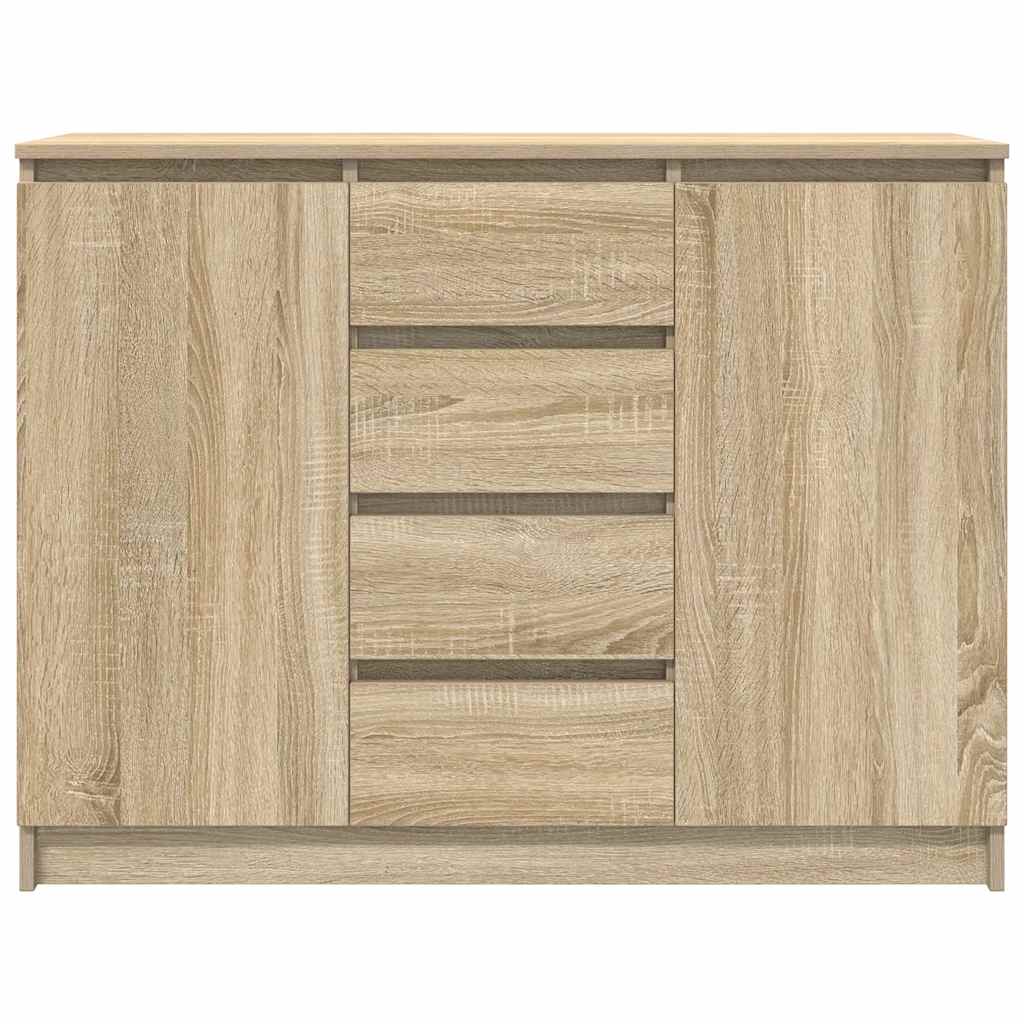 Sideboard mit Schubladen Sonoma-Eiche 100,5x35x76 cm