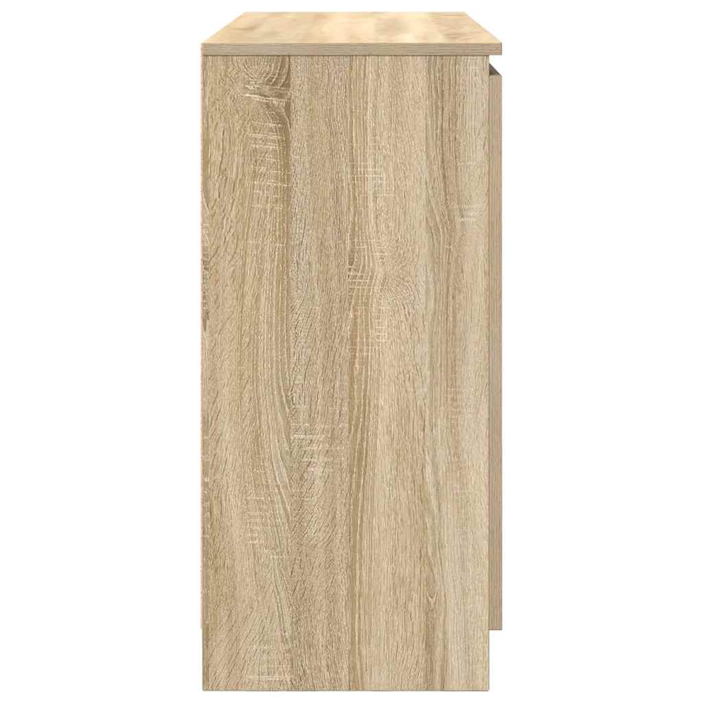 Sideboard mit Schubladen Sonoma-Eiche 100,5x35x76 cm