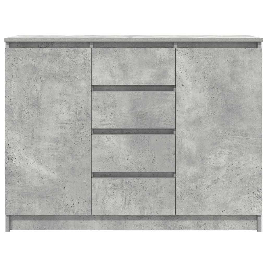 Sideboard mit Schubladen Betongrau 100,5x35x76 cm Holzwerkstoff