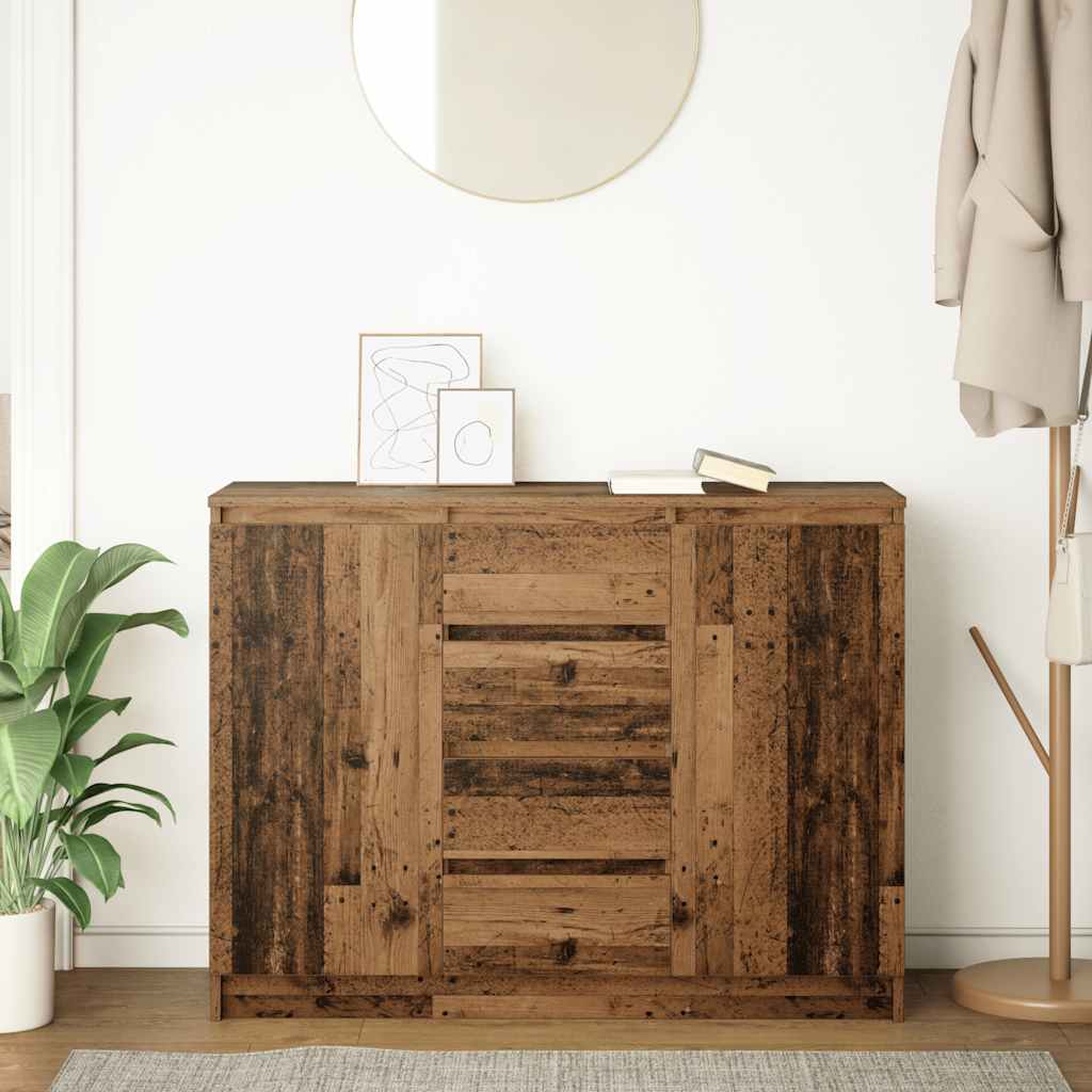 Sideboard mit Schubladen Altholz-Optik 100,5x35x76 cm