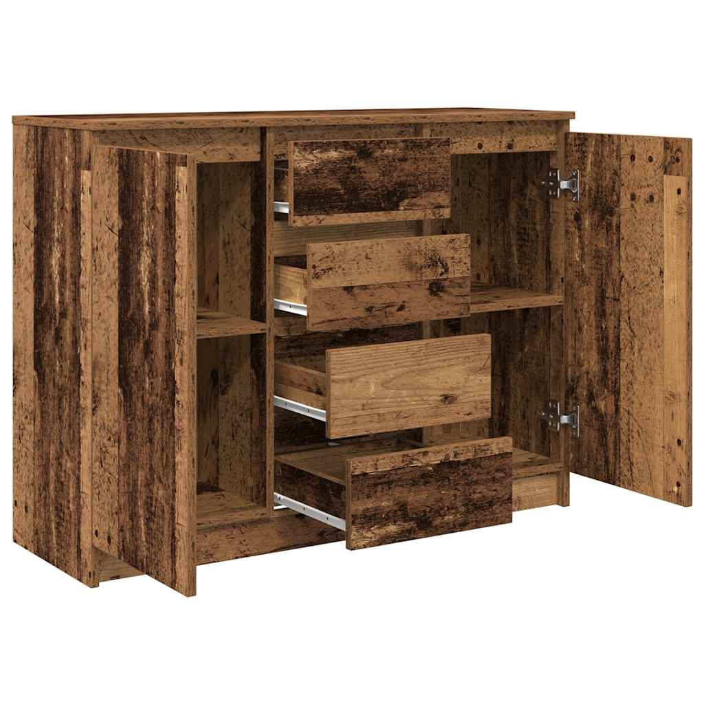 Sideboard mit Schubladen Altholz-Optik 100,5x35x76 cm