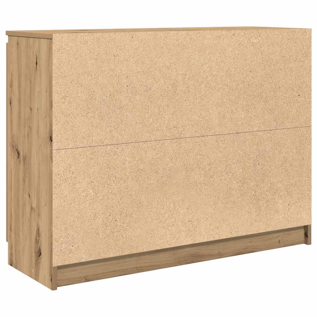 Sideboard mit Schubladen Artisan-Eiche 100,5x35x76 cm