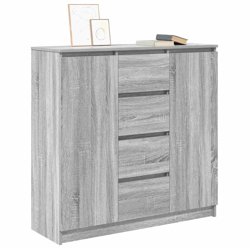Sideboard mit Schubladen Grau Sonoma 100,5x35x98,5 cm