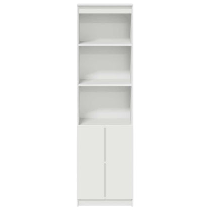 Highboard Weiß 50x35x180 cm Holzwerkstoff