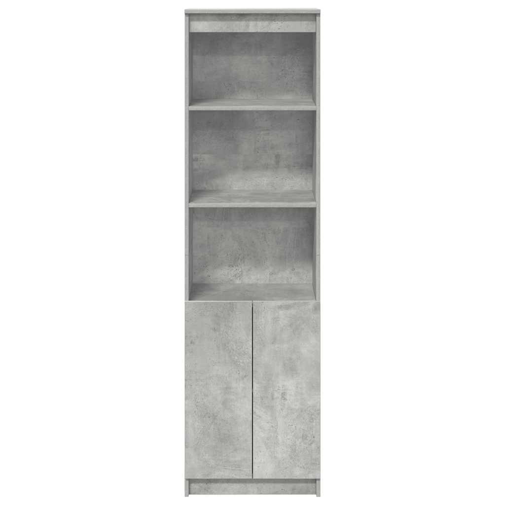 Highboard Betongrau 50x35x180 cm Holzwerkstoff
