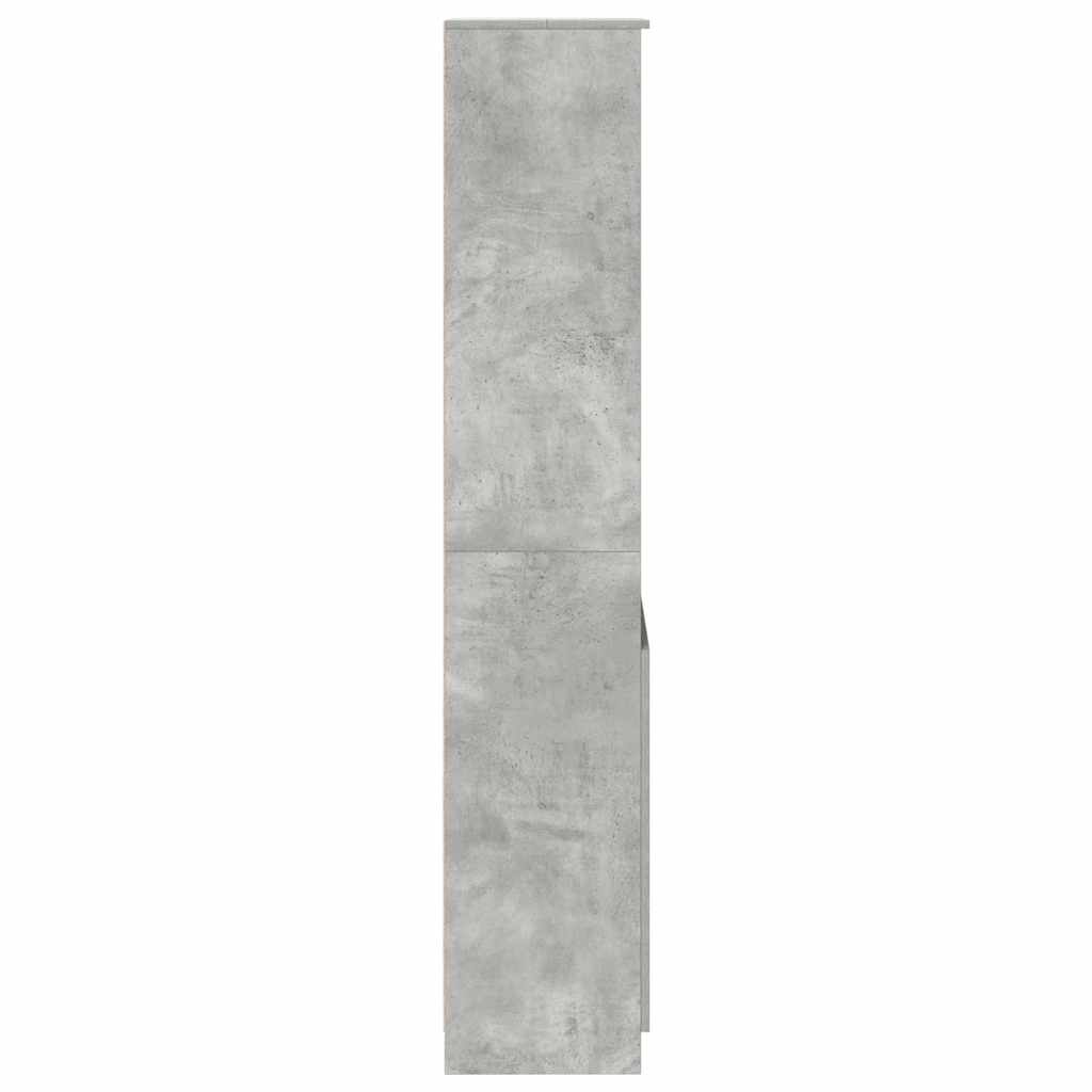 Highboard Betongrau 50x35x180 cm Holzwerkstoff