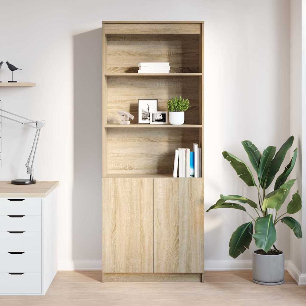Highboard Sonoma-Eiche 70x35x180 cm Holzwerkstoff