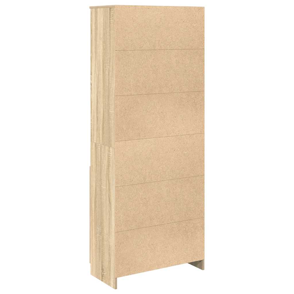 Highboard Sonoma-Eiche 70x35x180 cm Holzwerkstoff