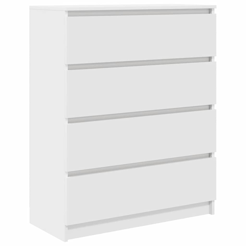 Sideboard Weiß 80x35x99 cm Holzwerkstoff
