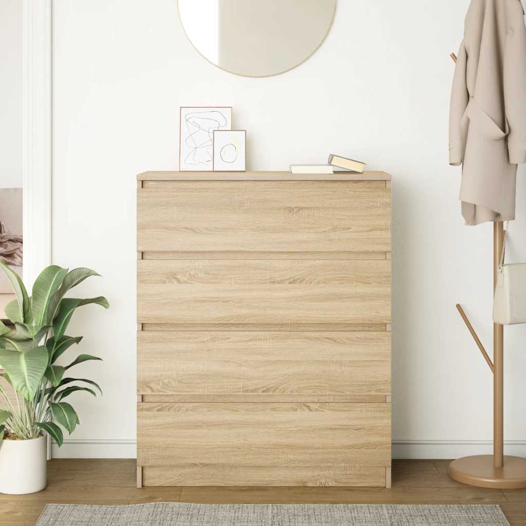 Sideboard Sonoma-Eiche 80x35x99 cm Holzwerkstoff