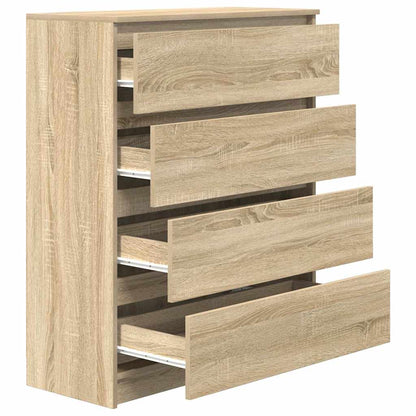 Sideboard Sonoma-Eiche 80x35x99 cm Holzwerkstoff
