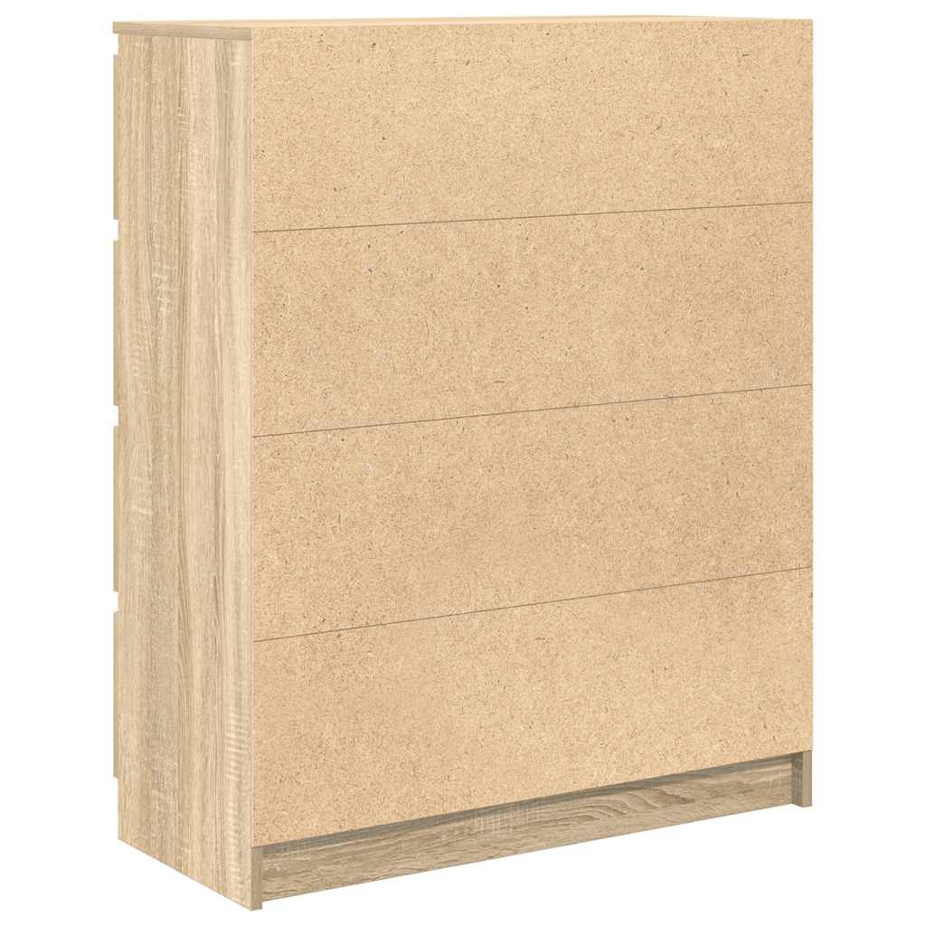 Sideboard Sonoma-Eiche 80x35x99 cm Holzwerkstoff