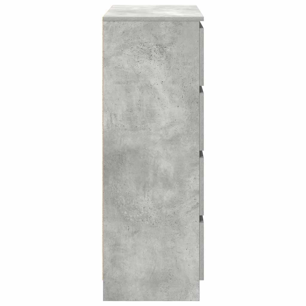 Sideboard Betongrau 80x35x99 cm Holzwerkstoff