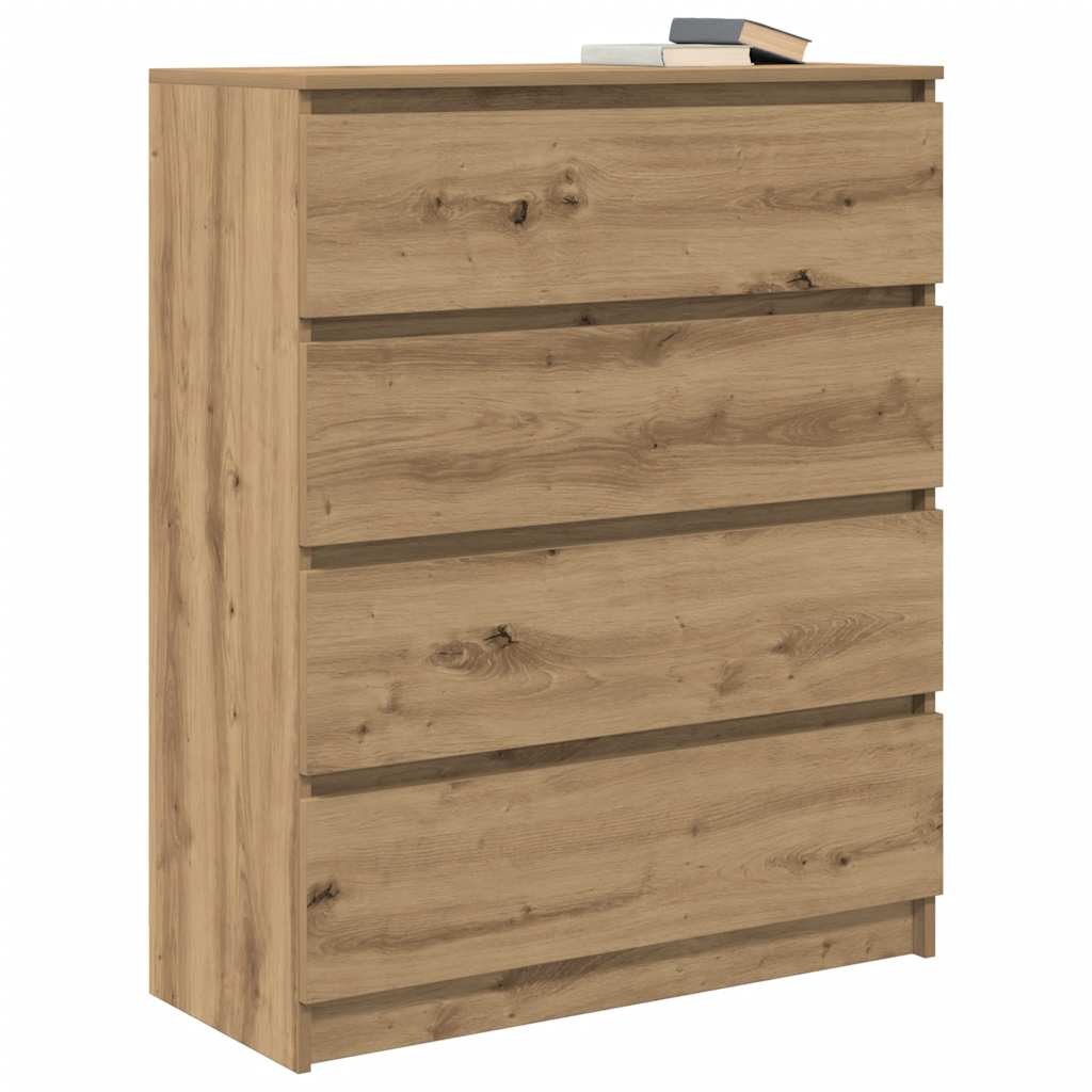 Sideboard Artisan-Eiche 80x35x99 cm Holzwerkstoff