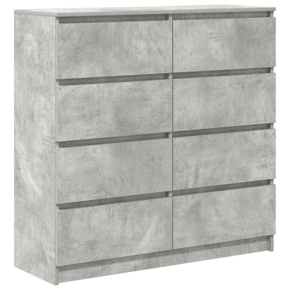 Sideboard Betongrau 100x35x99 cm Holzwerkstoff