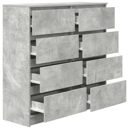 Sideboard Betongrau 100x35x99 cm Holzwerkstoff