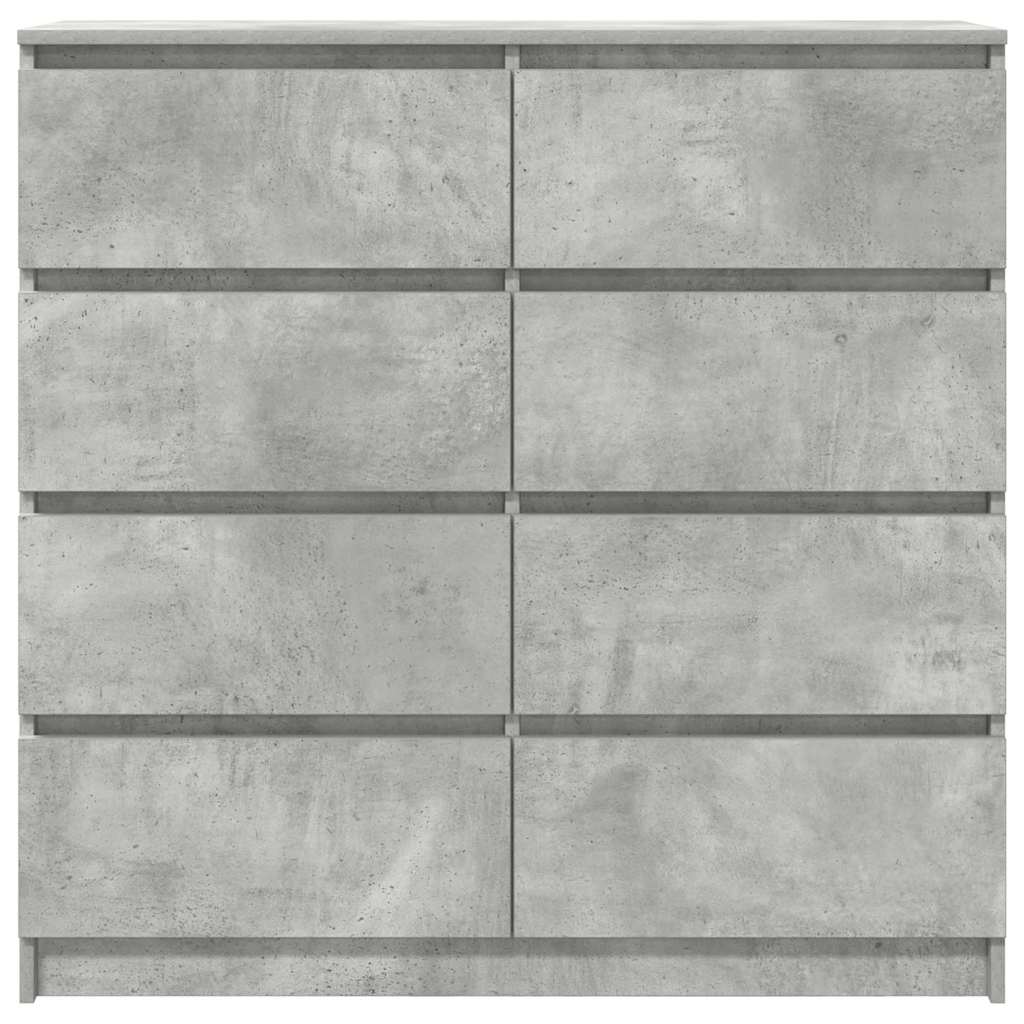 Sideboard Betongrau 100x35x99 cm Holzwerkstoff