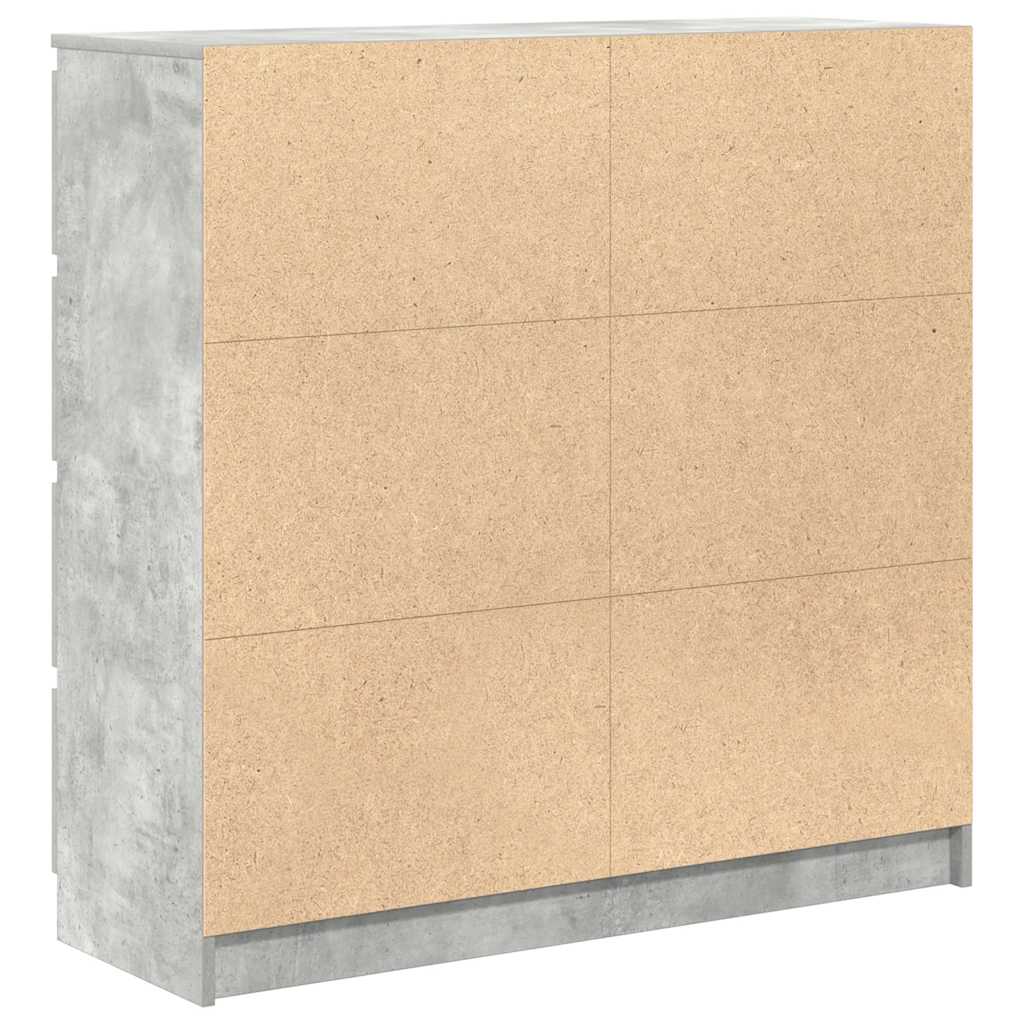 Sideboard Betongrau 100x35x99 cm Holzwerkstoff