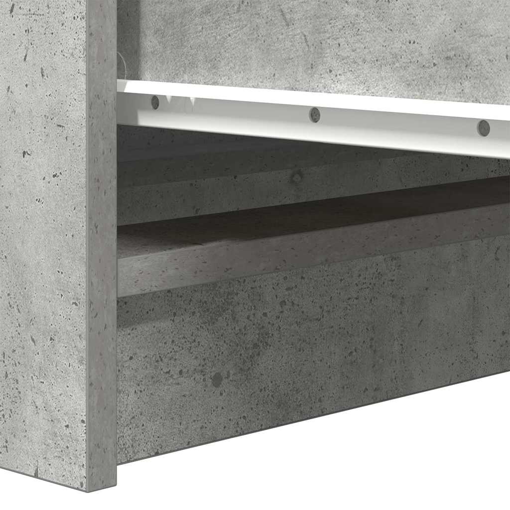 Sideboard Betongrau 100x35x99 cm Holzwerkstoff