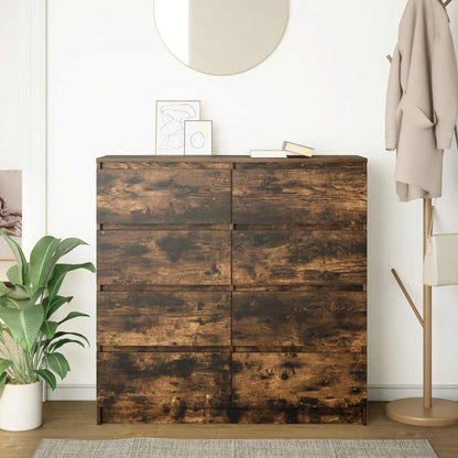 Sideboard Räuchereiche 100x35x99 cm Holzwerkstoff