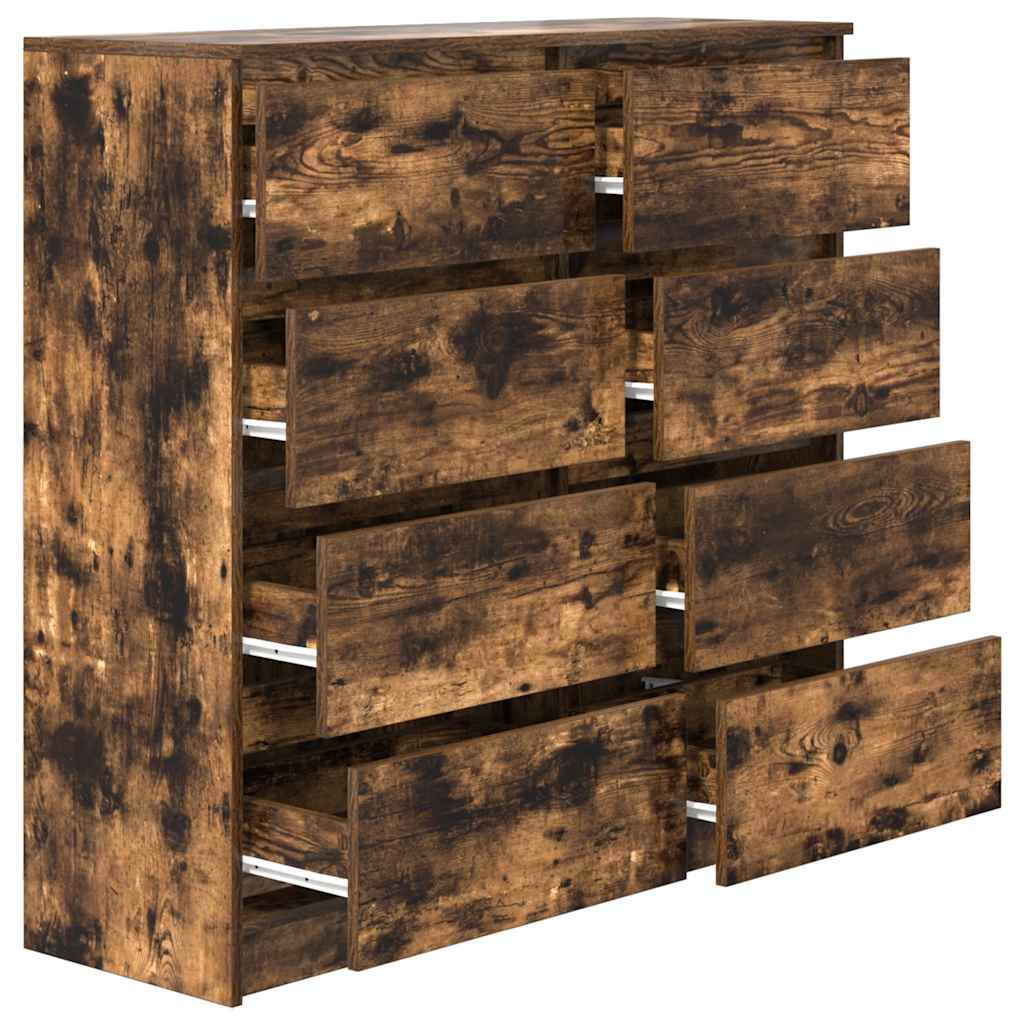 Sideboard Räuchereiche 100x35x99 cm Holzwerkstoff