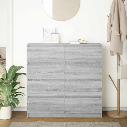 Sideboard Grau Sonoma 100x35x99 cm Holzwerkstoff