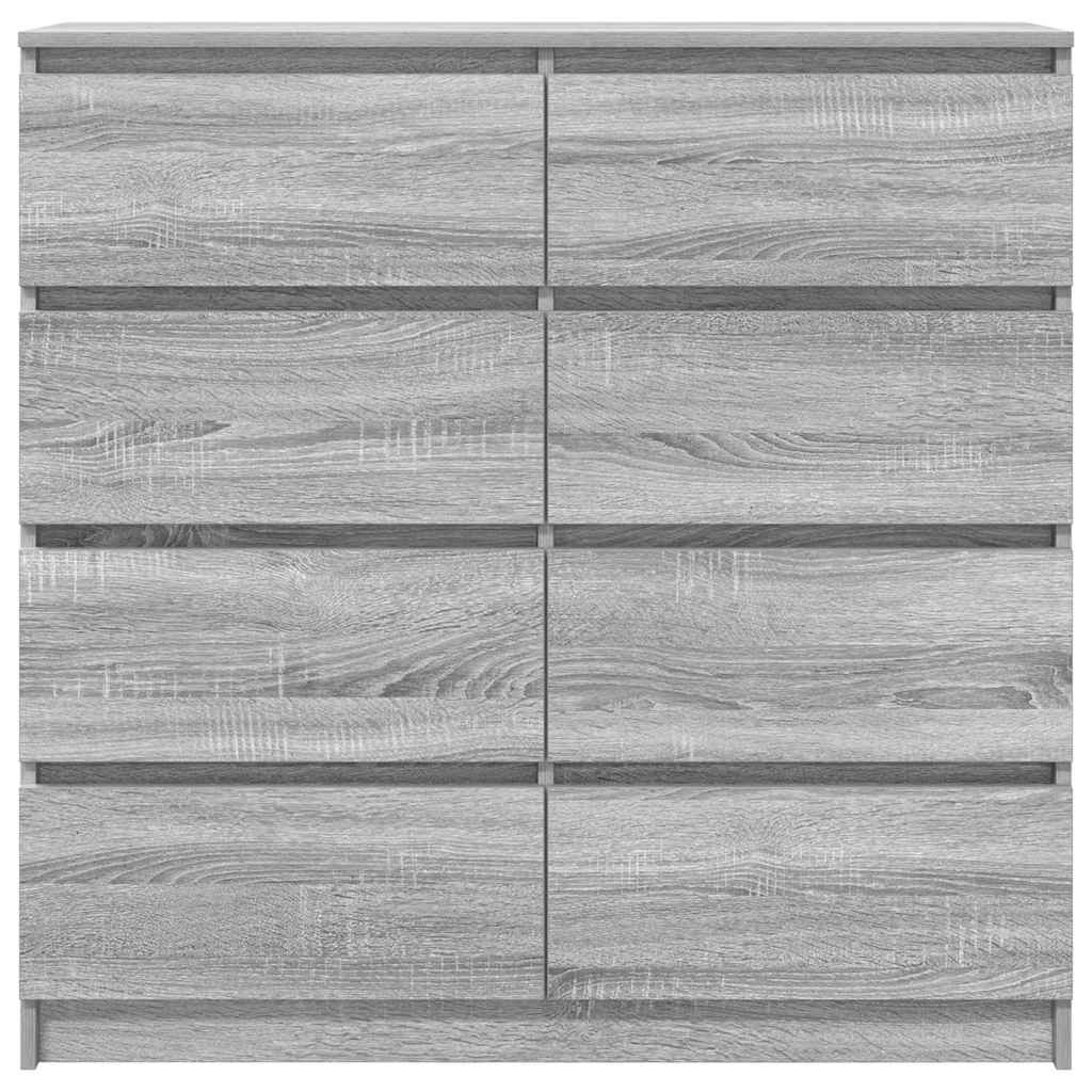 Sideboard Grau Sonoma 100x35x99 cm Holzwerkstoff