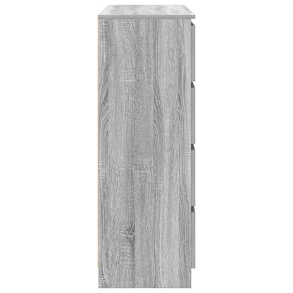 Sideboard Grau Sonoma 100x35x99 cm Holzwerkstoff