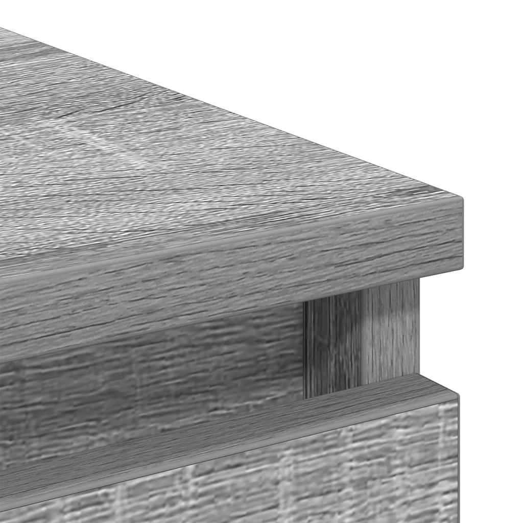 Sideboard Grau Sonoma 100x35x99 cm Holzwerkstoff