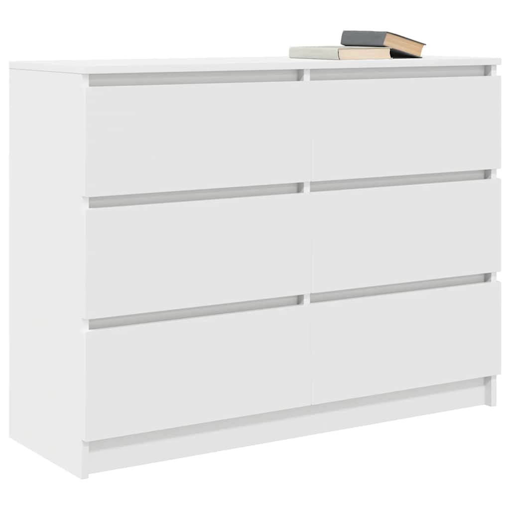 Sideboard Weiß 100x35x76 cm Holzwerkstoff