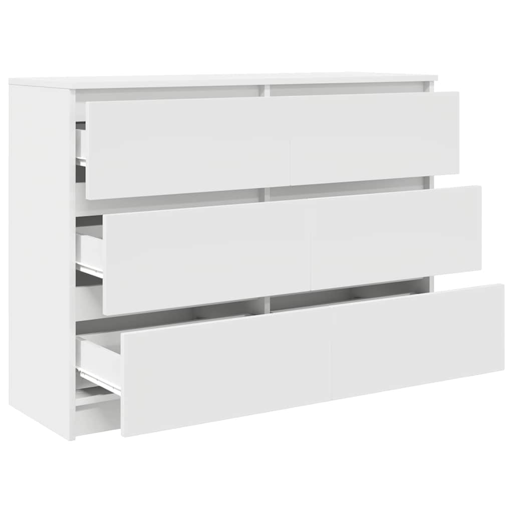 Sideboard Weiß 100x35x76 cm Holzwerkstoff