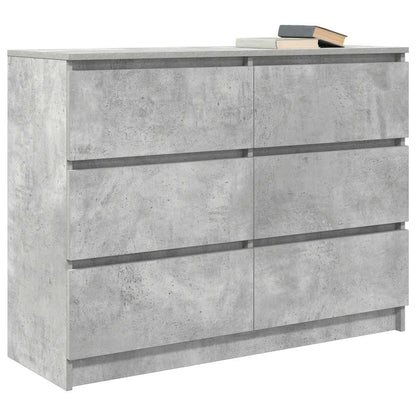 Sideboard Betongrau 100x35x76 cm Holzwerkstoff