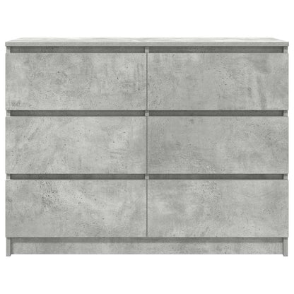 Sideboard Betongrau 100x35x76 cm Holzwerkstoff