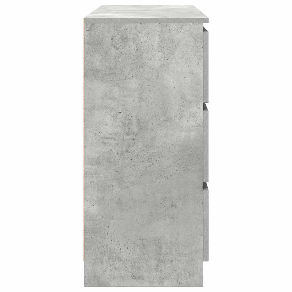 Sideboard Betongrau 100x35x76 cm Holzwerkstoff