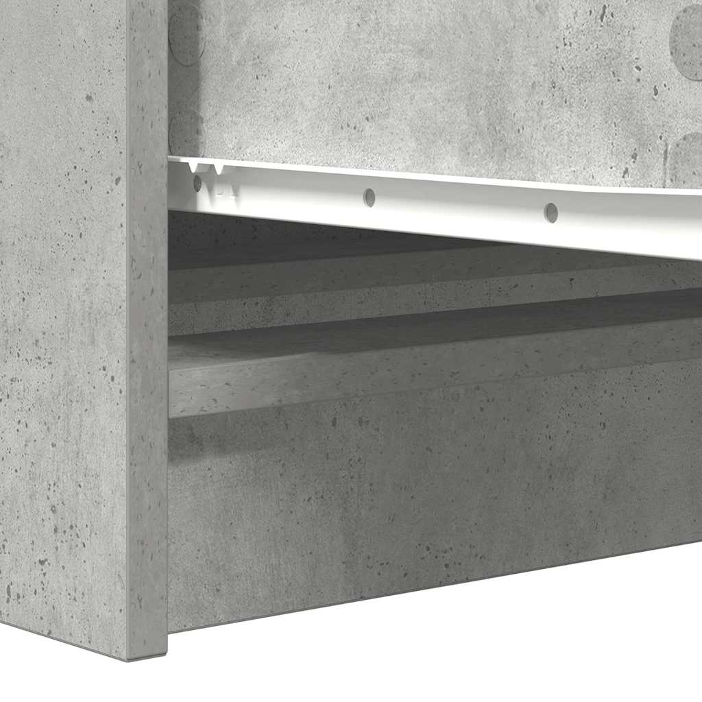 Sideboard Betongrau 100x35x76 cm Holzwerkstoff
